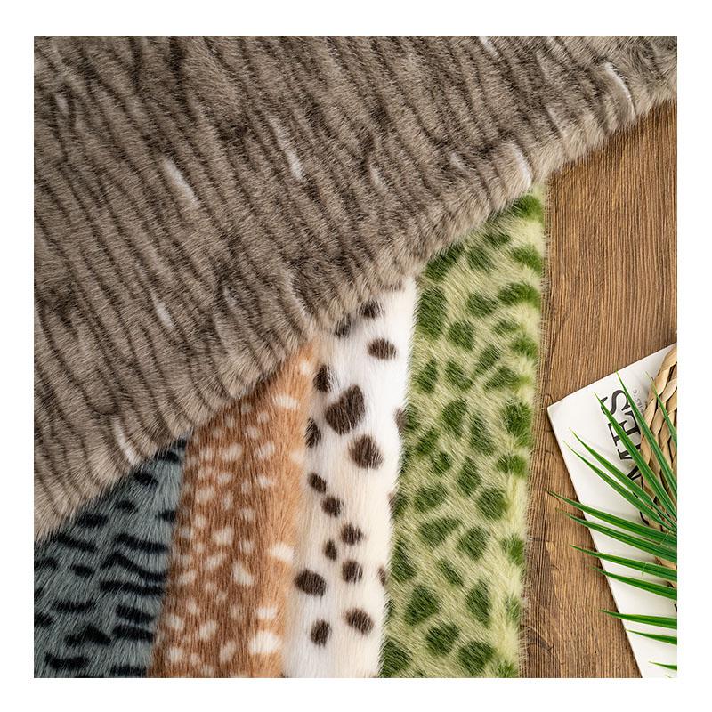 50X160 см Ткань из искусственного меха норки Принт оленя, зебры, леопарда Ручная работа Одежда Сумка Кукла Сделай сам Экологичная ткань из искусственного меха
