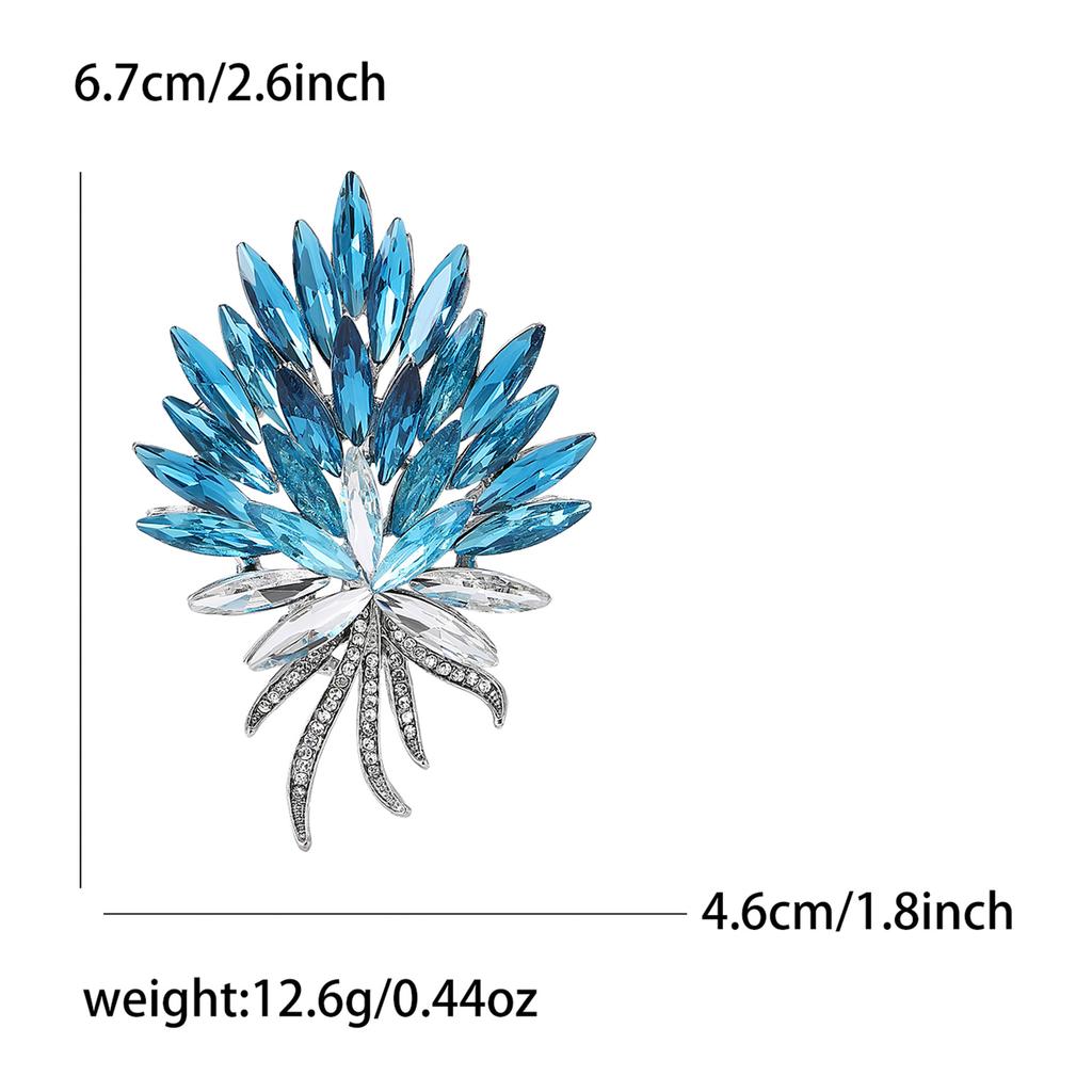 Стильная и элегантная брошь-факел из сплава, брошь-корсаж для женского костюма, стильная бижутерия высокого класса