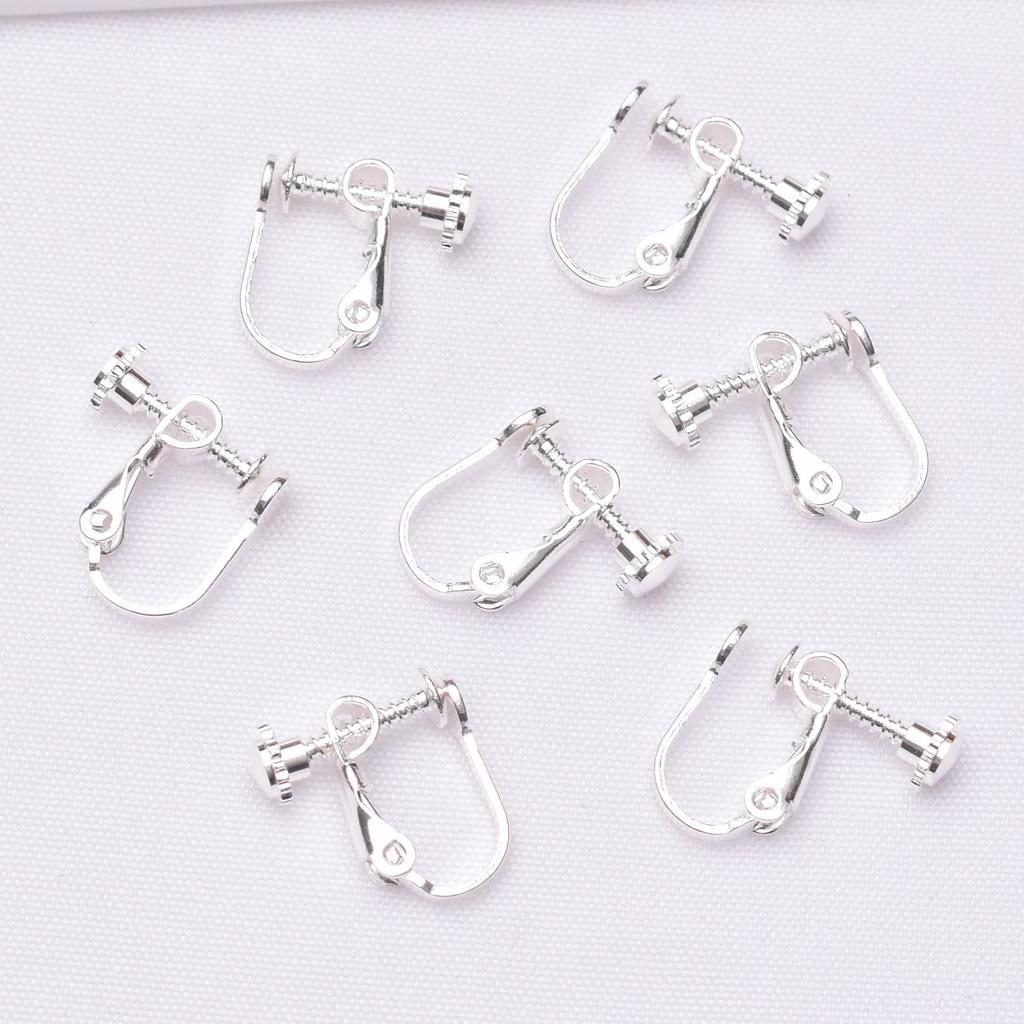 10pcs DIY Ear Clips Converter Spiral Ear Clips Earrings Accessories No Pierced Ear Clips Converter Painless Invisible Ear Clips