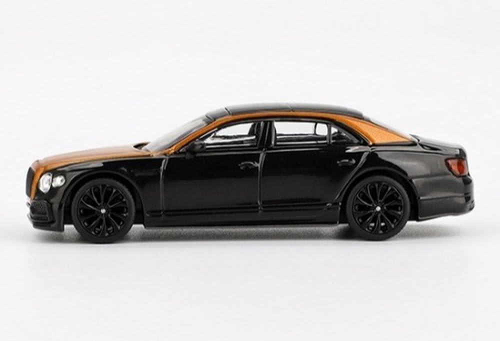 Sunrich MINI GT Scale Bentley Flying Spur Neptune Orange Finished Model 1/64 Flame/Onyx (Left-Hand Drive) MGT00991-L