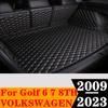Waterproof Highly Covered Car Trunk Mat Tail Boot Pad Carpet Cover Cargo Liner For Volkswagen VW Golf 6 7 8th