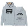 2025 O-Oasis Live 25 Tour Print Hoodie Men's Retro Long Sleeve Fashion Sweatshirt Unisex Fleece Loose Pullover Hooded Streetwear