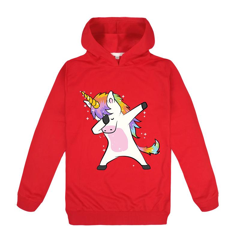 Милые толстовки с единорогом, детский повседневный свитер, детская одежда, толстовки с длинными рукавами, детские топы, кофты