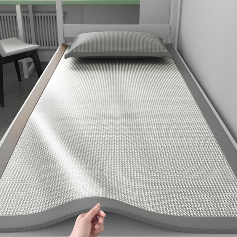 New Houndstooth Ice Silk Cooling Mat, Soft Foldable Washable Comfortable Mat, Multiple Sizes for Dorm Bedroom Kids Summer Use