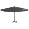 VidaXL Outdoor Parasol with Aluminum Pole, Patio Sunshade, Sun Shelter, Garden Terrace Parasol, 500 Cm 44474