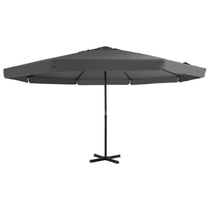 VidaXL Outdoor Parasol with Aluminum Pole, Patio Sunshade, Sun Shelter, Garden Terrace Parasol, 500 Cm 44474