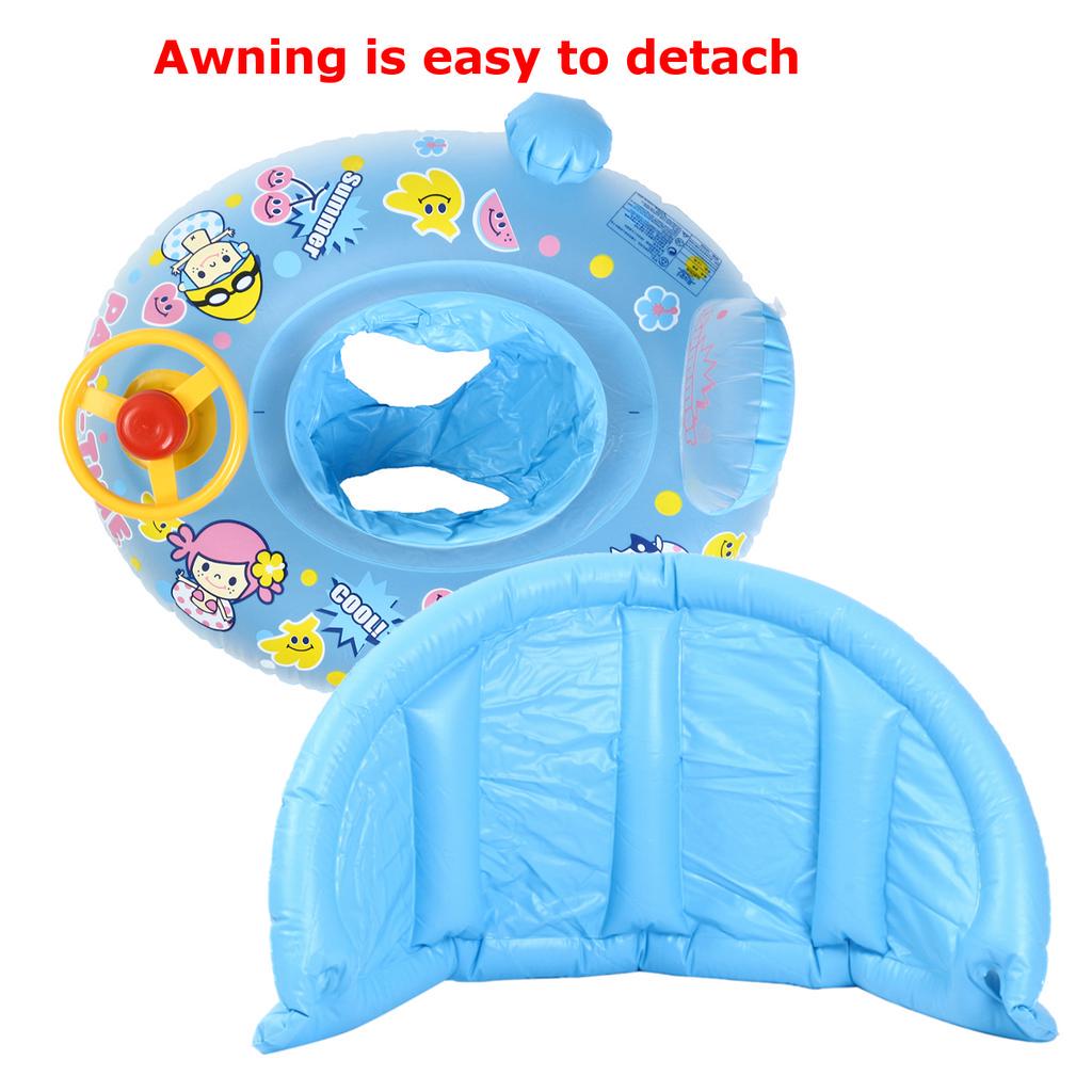 Навес для маленьких детей, поплавок, сиденье, лодка, надувное кольцо для плавания, бассейн, водное развлечение
