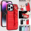 Fashion Wrinkles Wrist Strap Holder Leather Case For iPhone 14 13 12 11 Pro Max 14 Plus XS Max X XR 8 7 Plus SE 2020 Soft Shockproof Back Cover Funda