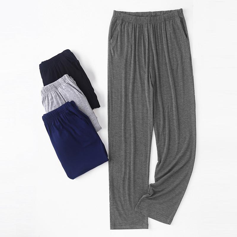 2021 Новые мужские и женские модальные пижамы для сна, летние повседневные брюки, брюки, мягкие высокие гибкие прямые брюки, домашняя одежда, пижамные брюки для сна