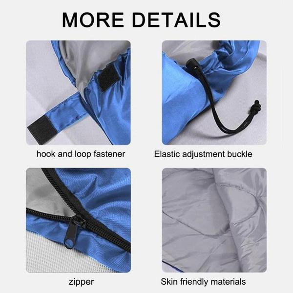 Спальный мешок для кемпинга, сверхлегкий водонепроницаемый 3-сезонный теплый конверт, спальные мешки для путешествий на открытом воздухе, походные принадлежности