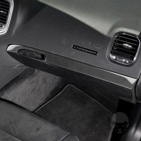 Carbon Fiber Interior Passenger Dashboard Cover Trim For Dodge Charger 2011-2014