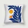 Office Living Room Home Pillowcase Abstract Blue Flower Pillowcase Car Ornaments