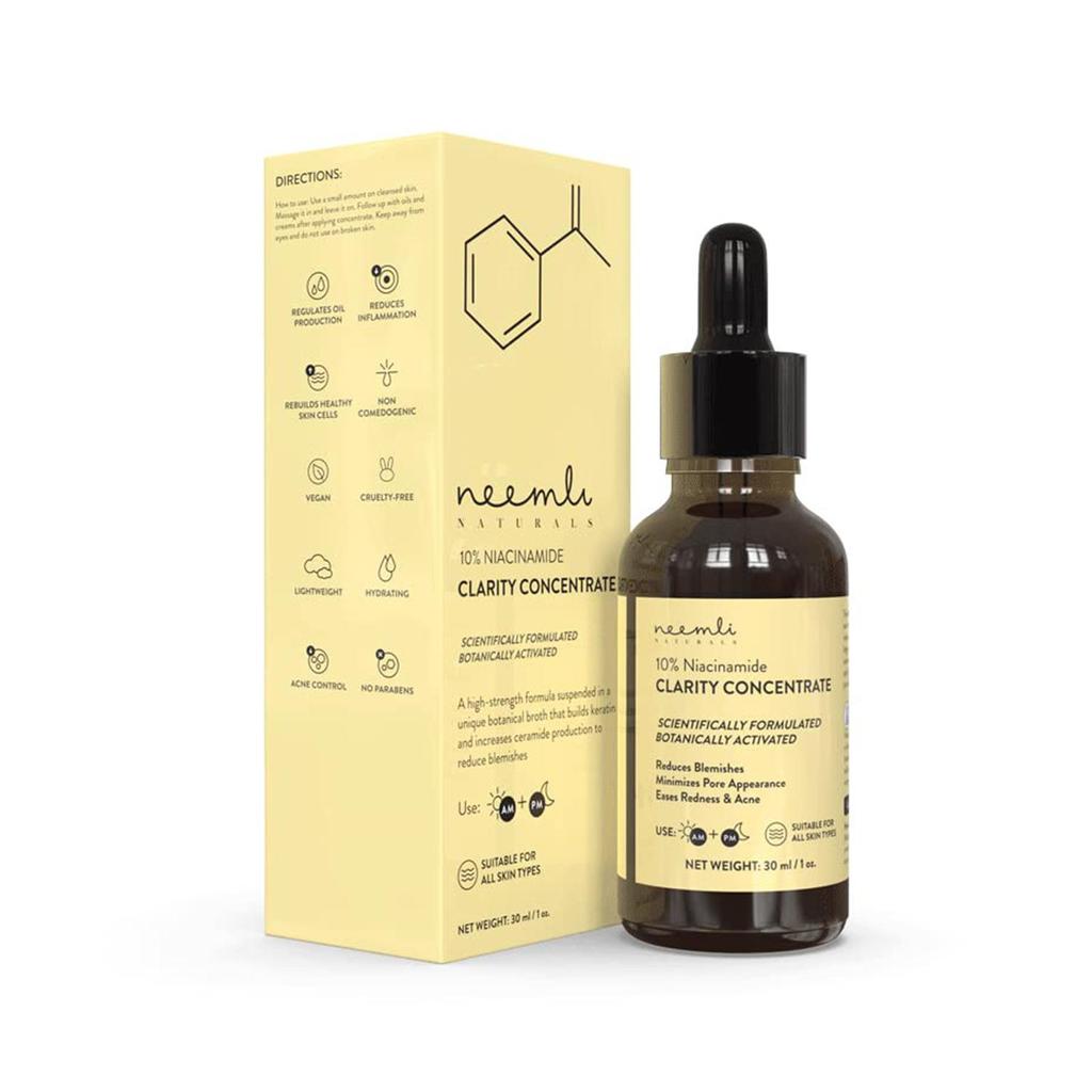 Neemli Naturals 10% Niacinamide Clarity Concentrate Сыворотка для лица для чистой кожи
