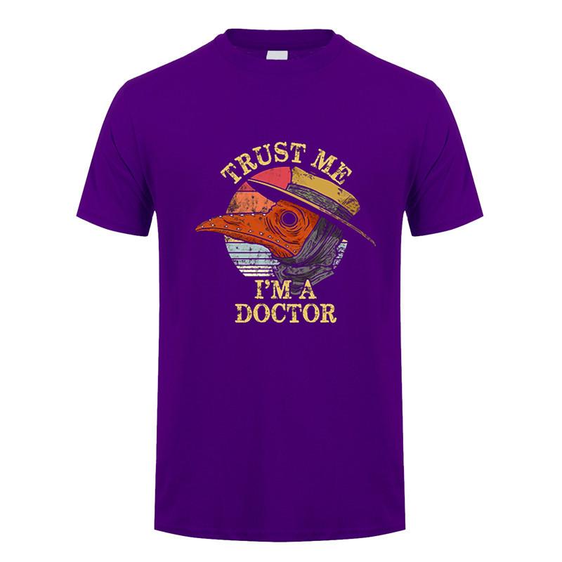 Cool Trust Me Im A Doctor T Shirt Unisex Cotton Funny Tshirt Short Sleeves Halloween Plague Doctor Tees Streetwear Tops Dy328