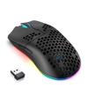 ZIYOU LANG T66 Беспроводная игровая мышь 1000 Гц Reporter RGB DPI Черная, Частота опроса, 2,4G/Bluetooth 5.3/USB-C, Подсветка, 5-уровневая регулировка, 90 г,