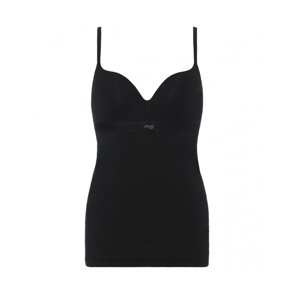 Майка Triumph Sloggi Go Cotton с чашками размера M, (черный)