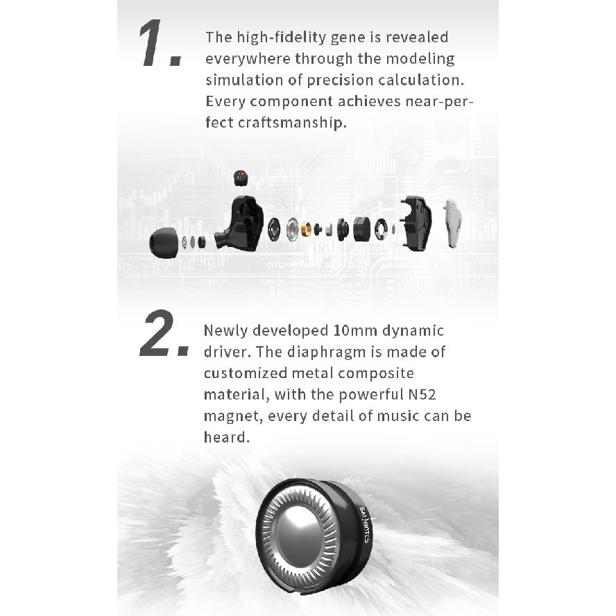 7Hz Zero Наушники-вкладыши Проводные Наушники 10 мм Динамические Электроника Hifi Наушники Высококачественная Гарнитура 4