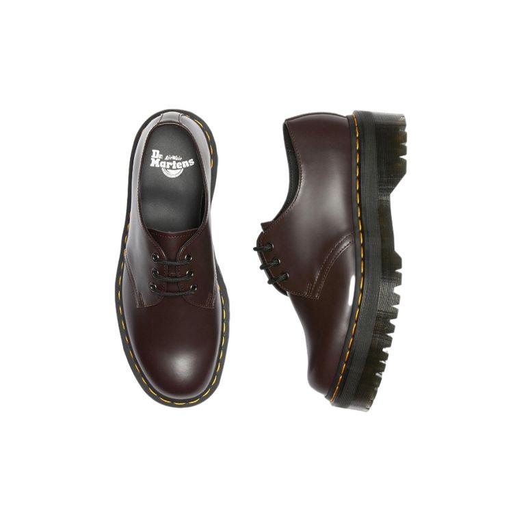 Dr. Martens 1461 Series Leather Round Toe Lace-Up Low Top Platform Shoes Unisex Shoes Burgundy 27332626