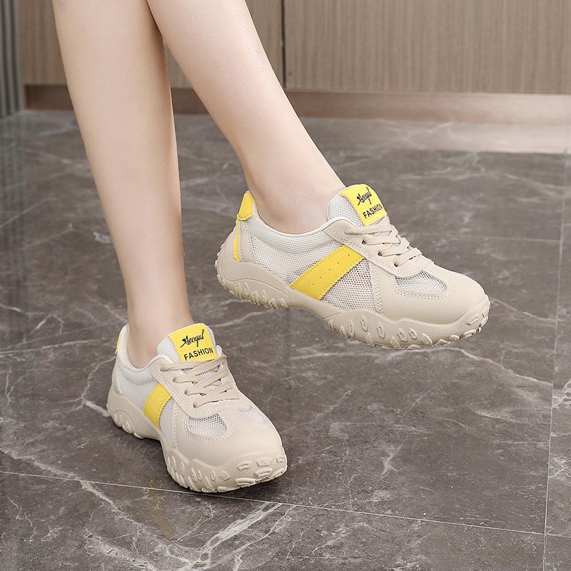 Fashion 2025 New Spring and Summer New Fashion Women Shoes Comfortable Casual Sneakers Outdoor Breathable Lace-up Walking Sports Shoes