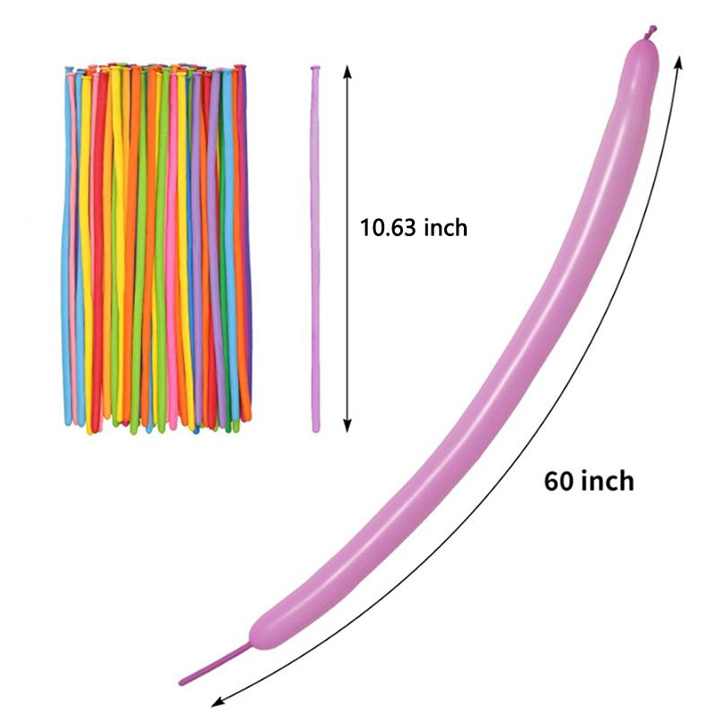 100/200 шт. Длинные латексные шары Детская игрушка для DIY Плетеный дизайн шара Милый мультяшный цвет Эластичные Детские Мальчики Девочки Подарки на день рождения