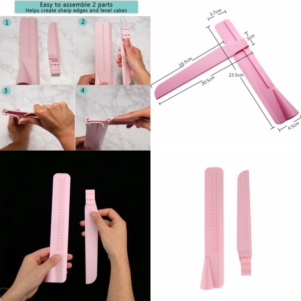 Премиальный регулируемый скребок для мастики и тортов для легкого нанесения глазури и крема