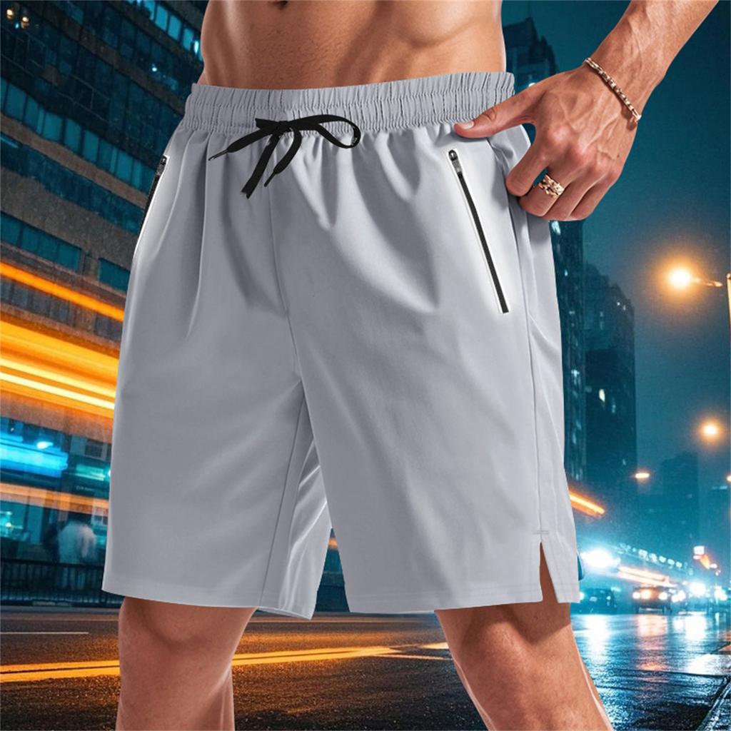 Men's Micro Elastic Loose Night Run Glow-in-the Dark Functional Quick Dry Beach Sports Casual Shorts For Men