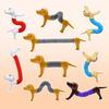 Retractable Toy Various Shapes Stretchable Head Tail 360-degree Twisting Dachshund Dog Fidget Toy