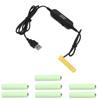 1.2M USB To 1.5V-12V LR03 AAA Battery Eliminator for Clock Remote Thermometer Hygrometer Calculator Electric Toy LED