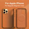 Магнитный кожаный чехол Magsafe для Apple IPhone 15 14 13 Pro Max Plus Mini, защитный чехол для беспроводной зарядки