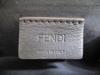Подлинный FENDI ROMA Кожа Греж Золотая Фурнитура Кошелек для Монет Кредитница #a798 Восстановленный
