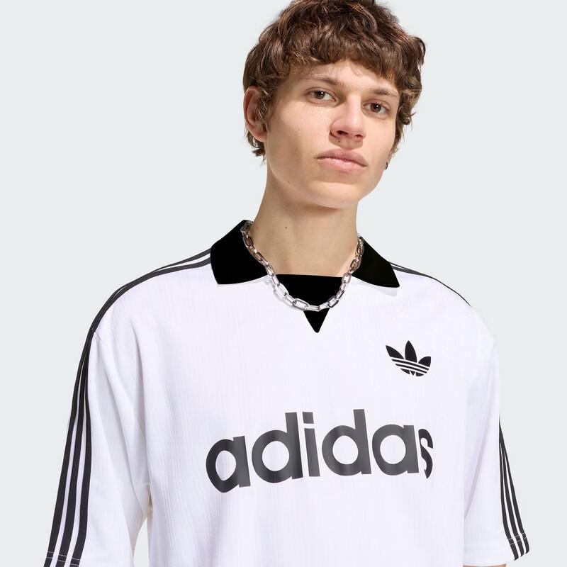 adidas Мужская футболка Originals с воротником для вратаря, с коротким рукавом