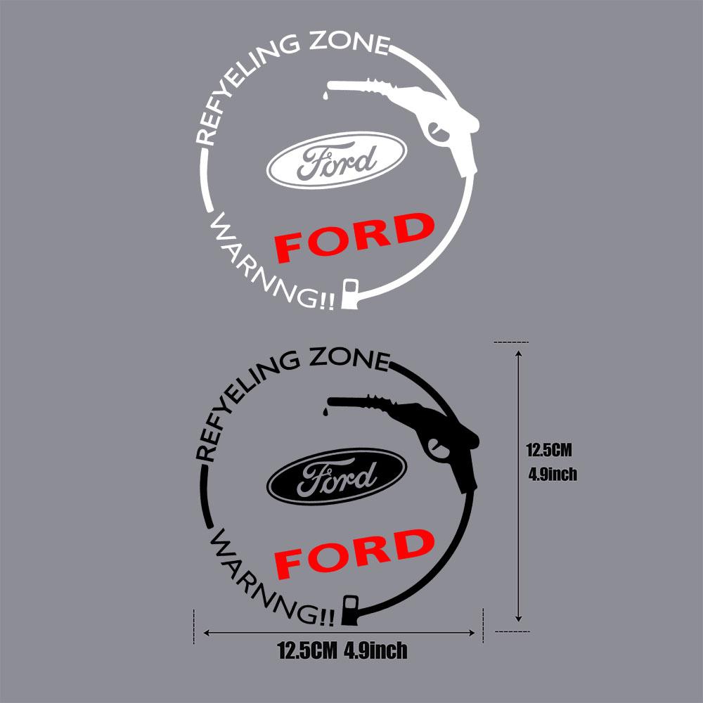 Ford Car Vinyl Film Decal Fuel Tank Cap Stickers Accessory For Ford Escape Edge Mk3 STRACING Mondeo Taurus Fusion Mustang Focus