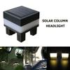 LED Solar Fence Street Lamp Easy Installation Waterproof Pillar Light Rechargeable Battery Lawn Walkway Lighting for Home Garden