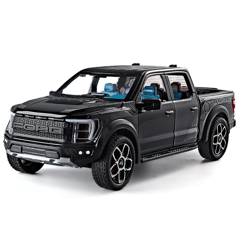 1/20 Ford Raptor F150 Пикап Сплав Грузовик Модель автомобиля Литой металл Внедорожник Модель автомобиля Звук Свет Симуляция Детская игрушка Подарок