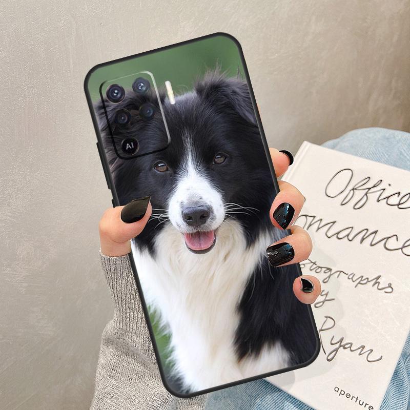 Чехол для телефона Oppo с собакой Бордер-колли A5 Pro A15 A17 A57 A77 A94 A74 A54 A16 A76 A96 A40 A60 A80 A18 A38 A58 A78 A98