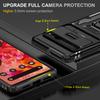 Для Google Pixel 9 Pro XL 8 7 Pro Чехол со сдвижной крышкой для камеры, Магнитное кольцо-подставка 360°, Улучшенный, Ударопрочный военного класса