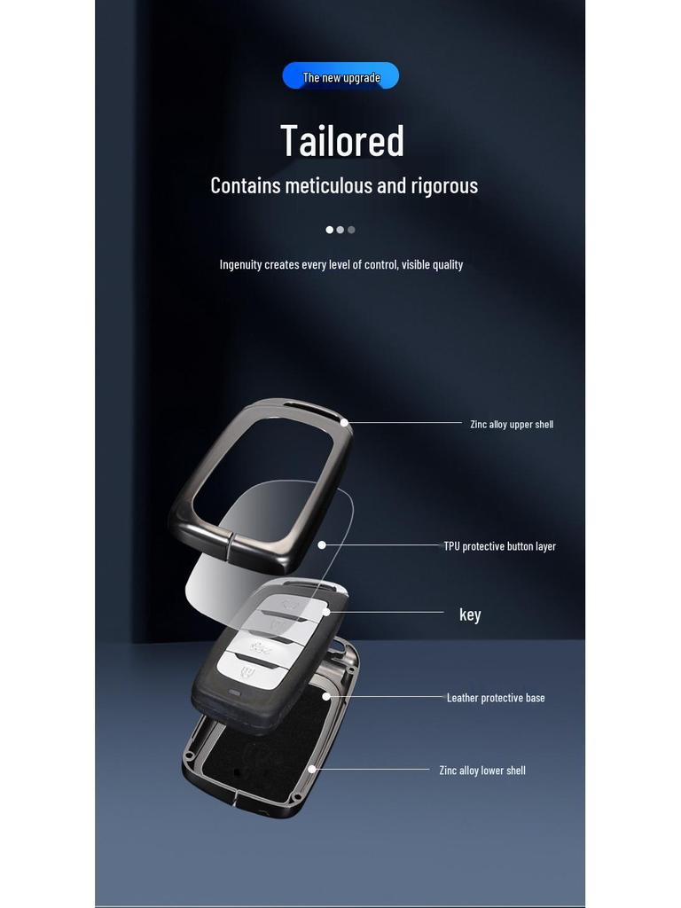 Чехол для ключей серии Changan CS с металлической пряжкой-ракушкой