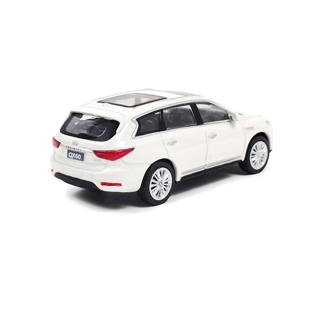 Paudi Model Infiniti QX60 2017 Model Car Mini Car Collection White Finished Product 1/64