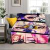 Kpop cartoon Blanket Flannel Blanket for bed, sofa, Camping, Hiking, Picnic Essentials, gift for family Fan gifts