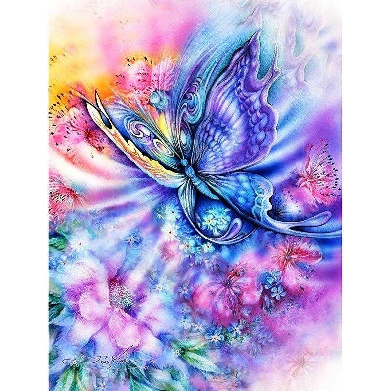 New 5D DIY Diamond Painting Dragonfly Diamond Embroidery Animal Cross Stitch Full Round Drill Home Decor Manual Art Gift
