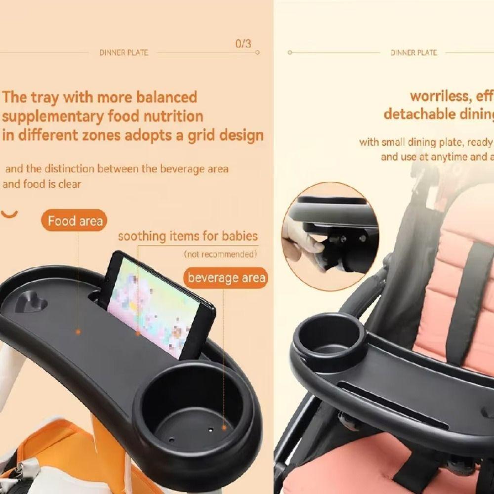 Practical Stroller Cup Holder Detachable Stroller Accessories Pushchair Snack Table Kids