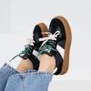 Jisyu Color Lace Up Platform Sneakers 4cm