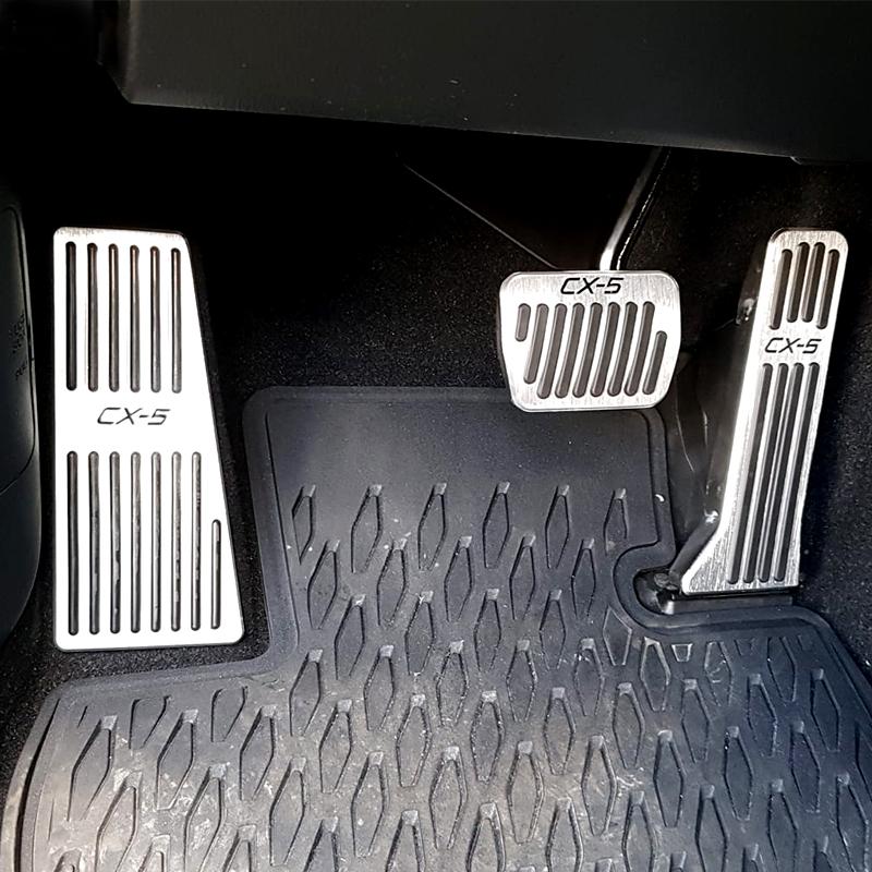 Для Mazda CX-5 CX5 KE KF 2012-2016 2017 2018 2019 2020 2021 2022 2023 2024 Педали акселератора тормоза автомобиля Подставка для ног Накладка на педаль