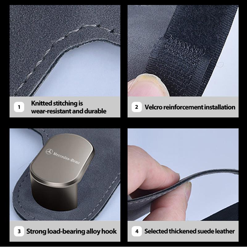 AABII1 For Benz Car Headrest Hook Leather Seat Hanging Hook Sports Seat Alloy Hook Accessories AMG W213 W124 W108 W126 Exclusive W204