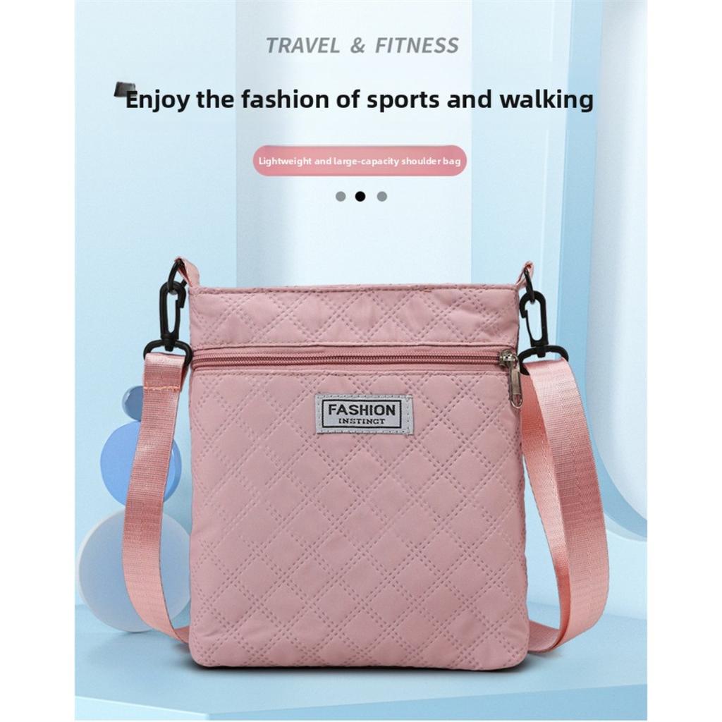 Простая однотонная сумка кроссбоди с ромбовидной сеткой для женщин, повседневная наплечная сумка, легкая и универсальная маленькая квадратная сумка кроссбоди