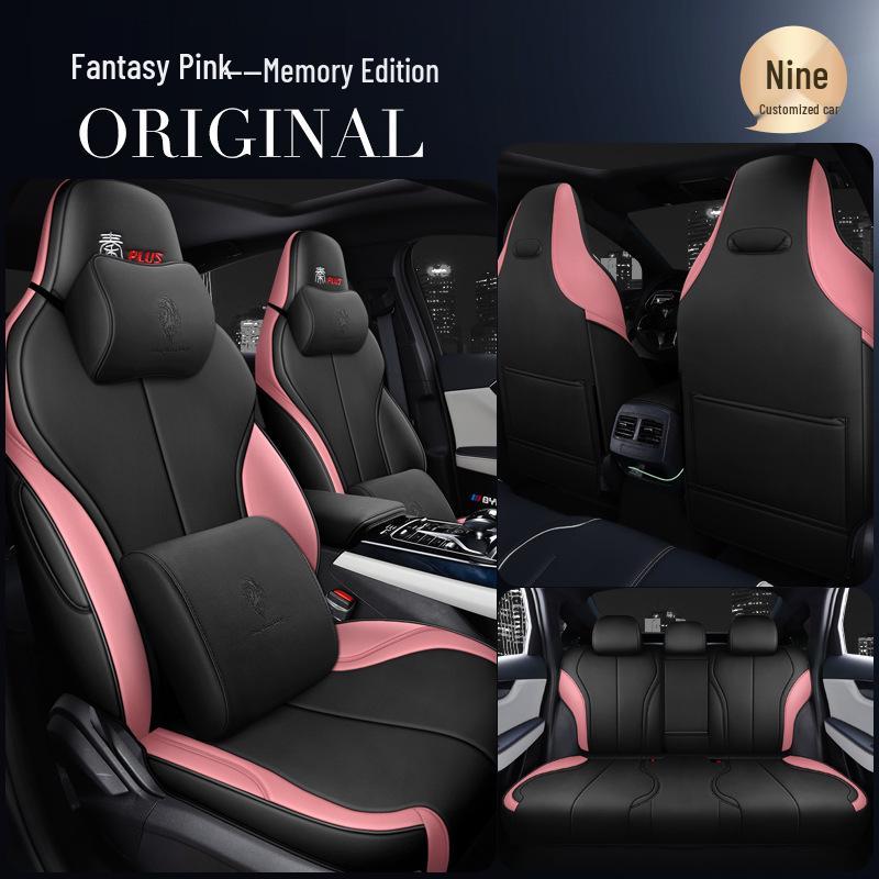 BYD Qin PLUS All-Season Leather Car Seat Cushion for 5-Seater Sedan