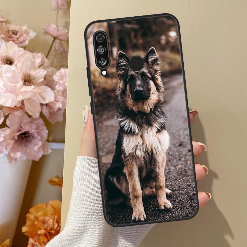 German Shepherd Dog For Huawei Nova 10 SE 9 3i 7i 8i 11i 12i Y73 Y90 Y70 Y72 Y61 Y91 P60 Pro P40 P30 Lite Case