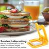 Sandwich Cutter And Sealer Quick Sandwich Prep Tool Easy To Use Sandwich Making Gadget for Kids Lunch