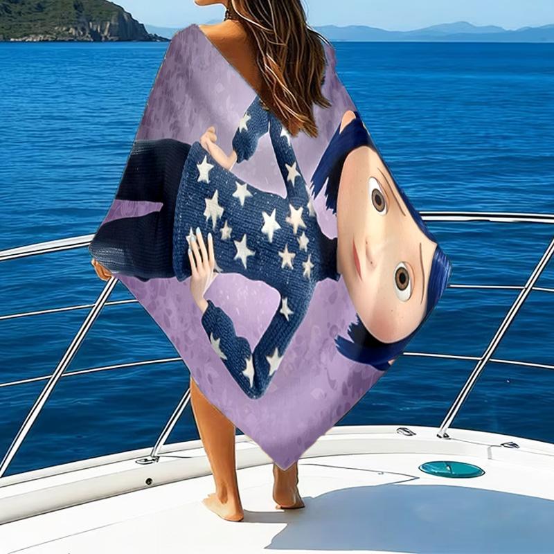 Nighttime Adventure Doll Quick-Dry Microfiber Beach Towel Super Soft & Absorbent for Bath, Beach, Travel Bath Time Accessory, Fan gifts