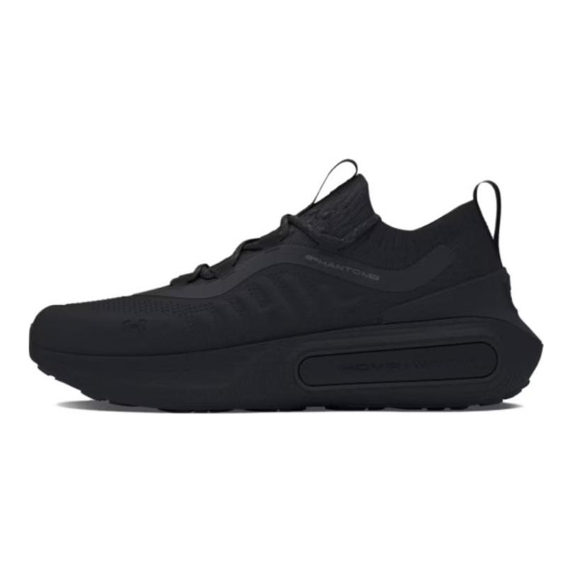 Under Armour Phantom 4 Износостойкие Низкие Повседневные Туфли Женские Черные 3027594-002